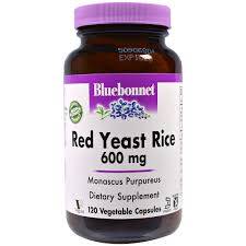 Красный Дрожжевой Рис 600мг, Bluebonnet Nutrition, 120 гелевых капсул / BLB1171