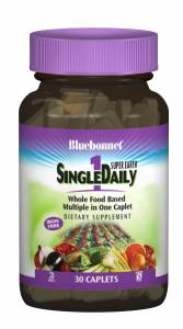 Мультивитамины без железа, Single Daily, Bluebonnet Nutrition, 30 капусл