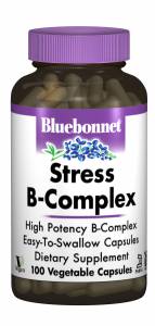 Стресс В-Комплекс 100, Bluebonnet Nutrition, 100 гелевых капсул / BLB0424