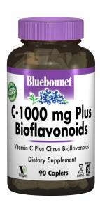 С-1000 + Биофлавоноиды, Bluebonnet Nutrition, 90 капсул