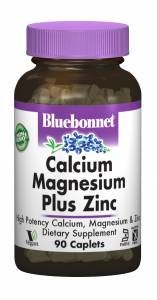 Кальций Магний + Цинк, Bluebonnet Nutrition, 90 капсул / BLB0698
