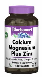Кальций Магний + Цинк, Bluebonnet Nutrition, 180 капсул