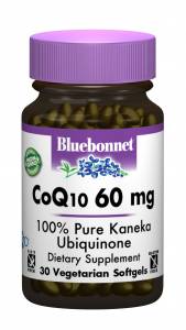Коэнзим Q10 60мг, Bluebonnet Nutrition, 30 желатиновых капсул