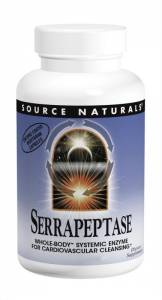 Серрапептаза, Source Naturals, 60 гелевых капсул