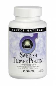 Комплекс для Поддержки Функции Простаты, Swedish Flower Pollen, Source Naturals, 90 таблеток / SN1297