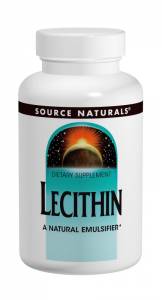 Лецитин 1200мг, Source Naturals, 200 желатиновых капсул / SN0617