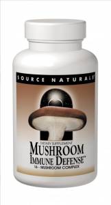 Комплекс из 15 Разновидностей Грибов, Mushroom Immune Defense, Source Naturals, 60 таблеток