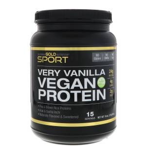 Веганский Протеин Горох & Рис, California Gold Nutrition, Vegan Protein, 454 гр / CGN01193