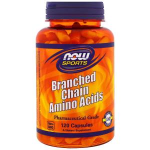 Комплекс Аминокислот с Разветвлёнными Цепями, Branched Chain Amino Acids, Now Foods, 120 капсул