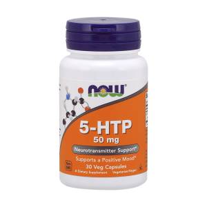 5-HTP (Гідрокситриптофан) 50 мг, Now Foods, 30 вегетарианских капсул
