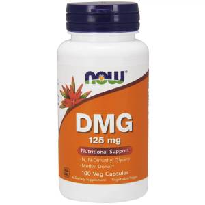 Диметилглицин, DMG, 125 мг, 100 вегетарианских капсул / NF0472