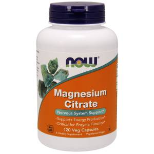 Цитрат Магния, Magnesium Citrate, Now Foods, 120 капсул