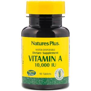 Витамин А, Vitamin A, Nature's Plus, 10,000 МЕ, 90 таблеток / NTP00981