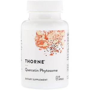 Кверцетин Фитосомы, Quercetin Phytosome, Thorne Research, 60 капсул / THR00435