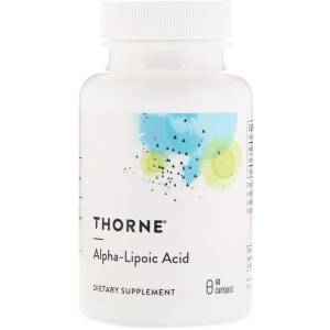 Альфа-Липоевая Кислота, Alpha-Lipoic-Acid, Thorne Research, 60 Капсул / THR79701