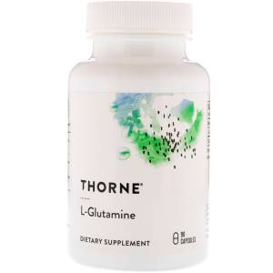 L-Глютамин, L-Glutamine, Thorne Research, 90 Капсул / THR51802