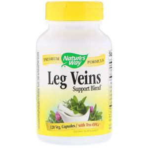 Поддержка Вен, Leg Veins Support Blend, Nature's Way, 120 капсул