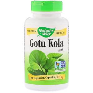 Готу Кола, Gotu Kola Herb, 475 mg, Nature's Way, 180 Капсул / NWY14008