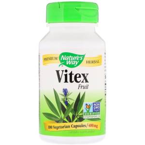 Витекс, Vitex Fruit, 400 mg, Nature's Way, 100 Капсул