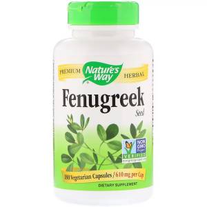 Пажитник, Fenugreek Seed, Nature's Way, 610 мг, 180 капсул / NWY14610