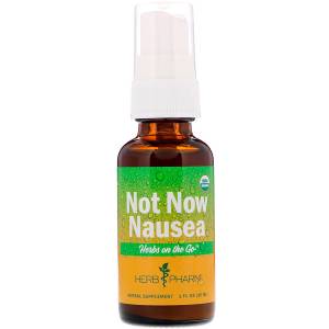 Спрей от тошноты, Herb Pharm, Not Now Nausea, Herbs on the Go,1 ж. унц. (30 мл)