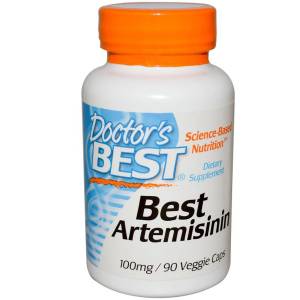 Артемизинин, Artemisinin, Doctor's Best, 100 мг, 90 гелевых капсул / DRB00170