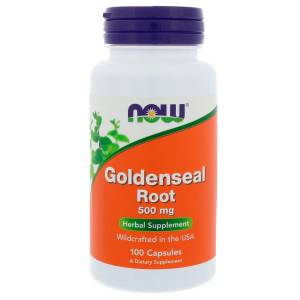 Гидрастис (Желтокорень), Goldenseal Root, Now Foods, 500 мг, 100 капсул / NF4692