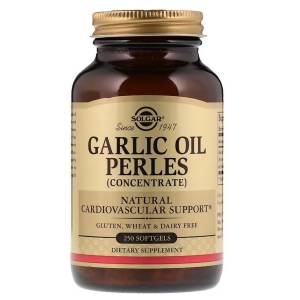 Чесночное масло, Garlic Oil Perles Concentrate, Solgar, 250 гелевых капсул / SOL01221