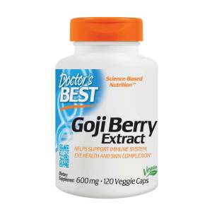 Ягоды Годжи, Goji Berry Extract, Doctor's Best, 600 мг, 120 капсул / DRB00153