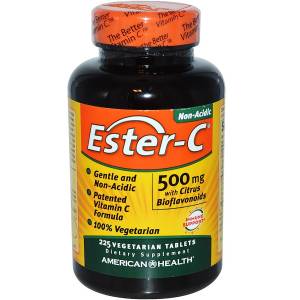 Эстер-С с Бифлавоноидами, Ester-C, American Health, 500 мг, 225 таблеток / AMH16974