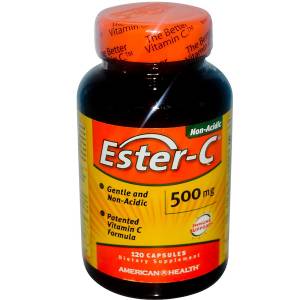 Эстер-С, Витамин С, Ester-C,  American Health, 500 мг, 120 капсул