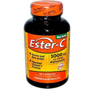 Эстер-С с Бифлавоноидами, Ester-C, American Health, 1000 мг, 90 капсул