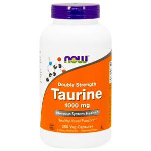 Таурин, Taurine, Now Foods, 1000 мг, 250 вегетарианских капсул / NF0143