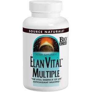 Мультивитамины, Elan Vital Multiple, Source Naturals, 90 таблеток