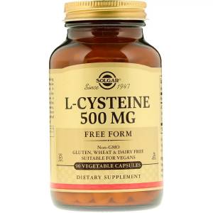 L-Цистеин, L-Cysteine, Solgar, 500 мг, 90 капсул / SOL00962.33779