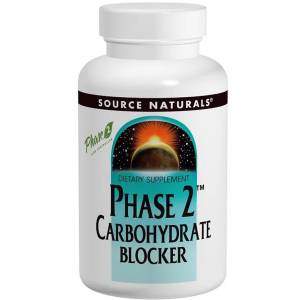 Белая Фасоль Фаза 2, Phase 2 Carbohydrate Blocker, Source Naturals, 500 мг, 60 таблеток
