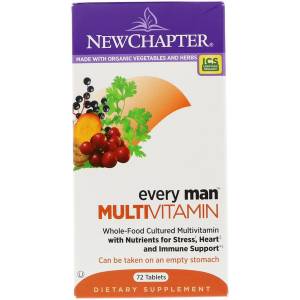 Мультивитамины для Мужчин, Every Man, New Chapter, 72 таблетки