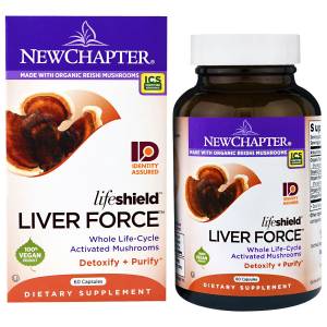 Поддержка Печени, Lifeshield Liver Force, New Chapter, 60 капсул / NC0239