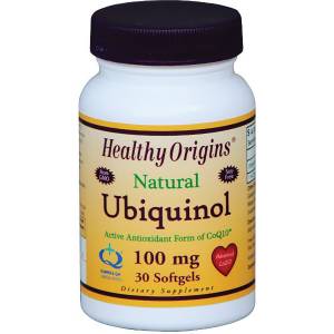 Убихинол, Ubiquinol, Healthy Origins, 100 мг, 30 желатиновых капсул / HO36465