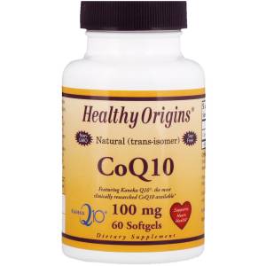 Коэнзим Q10, Kaneka (COQ10), Healthy Origins, 100 мг, 60 желатиновых капсул / HO35016