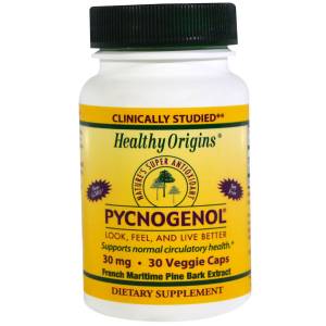 Пикногенол, Pycnogenol, Healthy Origins, 100 мг, 30 капсул / HO41371