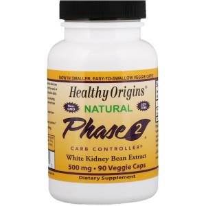 Белая Фасоль Фаза 2, Phase 2, Healthy Origins, 500 мг, 90 капсул