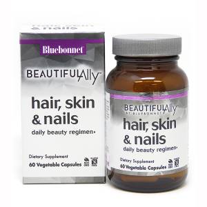Комплекс для волос, кожи и ногтей, Beautiful Ally, Bebonnet Nutrition, Hair, Skin & Nails, 60 капсул / BLB1500