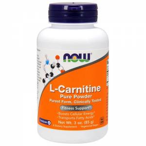 L- Карнитин, L-Carnitine, Now Foods, Порошок, 85 гр / NF0217