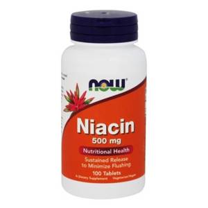 Ниацин (В3) 500мг, Now Foods, 100 таблеток / NF0480