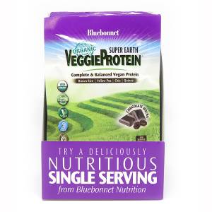 Органический растительный Протеин, Вкус Моккачино, Super Earth, Bluebonnet Nutrition, 8 пакетиков