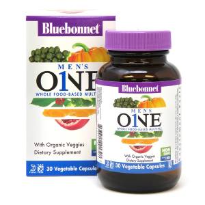 Мужские Мультивитамины, Men's One, Bluebonnet Nutrition, 30 растительных капсул / BLB0139