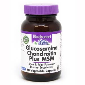 Глюкозамин & Хондроитин & МСМ, Bluebonnet Nutrition, 60 растительных капсул / BLB1117