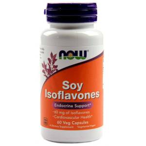 Соевые Изофлавоны, Soy Isoflavones, Now Foods, 60 капсул / NF3287