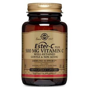Витамин С 500 мг, Ester-C Ascorbate Complex, Solgar, 50 гелевых капсул
